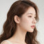 S999 Sterling Silver "Lucky Flower" Stud Earrings: Hypoallergenic Screw-Back Earrings for 24/7 Wear & Ear Piercing Care