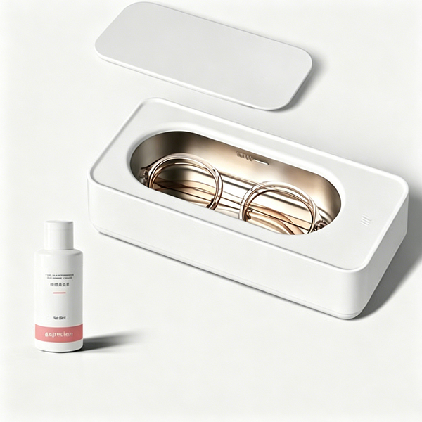 Portable Mini Ultrasonic Cleaner Multifunctional Sonic Cleaning Machine for Glasses Jewelry Makeup Tools Contact Lenses Dental Braces Watches