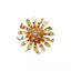 Light Luxury Rhinestone Flower Brooch Pin — Minimalist Niche Statement Corsage, Elegant Suit Coat Accessory for Women