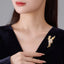 Light Luxury Galloping Horse CZ Brooch Pin — Statement Success Corsage, Versatile Commute Jewelry for Women, Elegant Gift