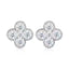 Hypoallergenic Moissanite Stud Earrings, 925 Silver Anti-Tarnish, Light Luxury Vintage-Chic for Sensitive Ears
