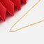 24K Gold-Plated Copper Alloy Twist Chain Necklace — Light Luxury Minimalist Layering Pendant-Ready Basic, Dainty Gift for Women
