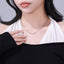 Light Luxury Smiley Face CZ Pendant Necklace — Copper Alloy Gold/Silver Tone, Dainty Niche Jewelry for Women, Elegant Gift