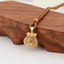 Hand-Knotted 24K Gold-Plated Copper Necklace — Hollow Minimalist Chinese Pendant, Light Luxury Rope Chain, Chic New Year Statement Gift for Her
