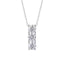 S925 Sterling Silver Moissanite Pendant Necklace — Dainty Collarbone Chain, Western Trending Layering Jewelry for Women, Hypoallergenic Gift