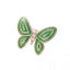 Light Luxury Green Butterfly Brooch Pin — Crystal Rhinestone Insect Corsage, Gold / Silver Tone Statement Jewelry for Women, Coat, Scarf & Bag