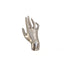 Polished Palm Hand Brooch Pin - Shiny Statement Corsage, Modern European Fashion, Luxury Jewelry Gift for Women
