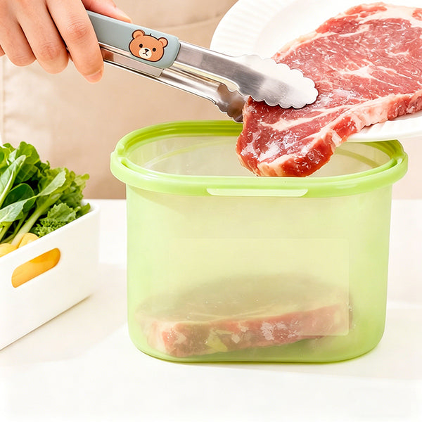 Platinum silicone food storage bags - food grade, household use, airtight, thickened, for fruits, vegetables, refrigerator, and freezer. direct from the factory