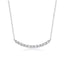 S925 Sterling Silver Moissanite Solitaire Pendant Necklace — Dainty Round Cut Sparkle, Platinum Plated, Hypoallergenic Fine Jewelry Gift for Women