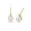 Minimalist Cubic Zirconia & Pearl Stud Earrings for Women, 925 Silver Post French Elegance