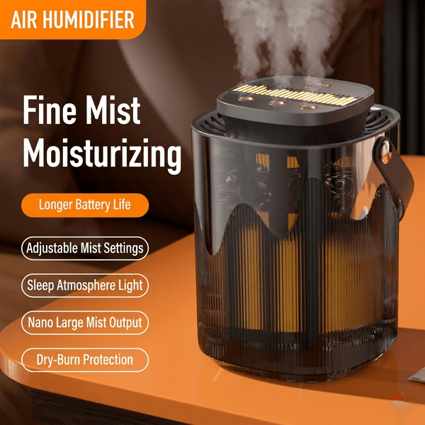 3-Nozzle Ultrasonic Air Purifier & Humidifier Combo – Large 6.5L Capacity, High-Capacity Cool Mist with Adjustable Output & Auto Mode, Whisper-Quiet Home Air Washer with Essential Oil Diffuser & 12H Timer for Large Rooms, Bedrooms & Office