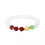 New Chinese Style Faux Jade Beaded Bracelet — Minimalist Elegant Elastic Stretch, Spring Gentle Luxury Jewelry Gift