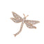 Light Luxury Dragonfly Brooch Pin — Crystal Rhinestone Insect Corsage, Gold / Silver Tone Statement Jewelry for Women, Coat, Scarf & Bag