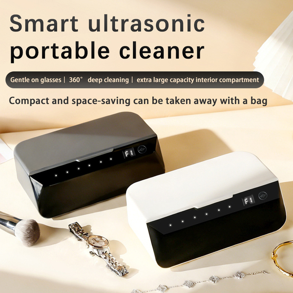 Ultrasonic Cleaner, Portable Automatic Glasses Jewelry Denture Contact Lens Cleaning Machine, Household Multifunctional Ultrasonic Cleaning Tool