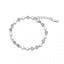 Minimalist Geometric Circle Multicolor Gemstone Bracelet — Dainty Modern Jewelry for Women, Gold/Silver Tone