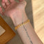 925 Sterling Silver Wheat Ear Peace Bracelet for Women, Elegant Light Luxury Chic Hand Jewelry