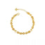 Vintage Gold Plated Copper Alloy Hollow Buddha Bead Bracelet — Light Luxury Dainty Minimalist Jewelry for Women, Elegant Retro Gift