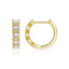 Hypoallergenic Moissanite Hoop Earrings, Gold Plated 925 Silver Anti-Tarnish Light Luxury Cross-Border Bestseller for Women