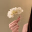 Vintage Fabric Flower Hair Stick — Elegant Handmade Floral Hairpin, Sweet Niche Updo Accessory, Light Luxury Gift for Women