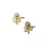 Light Luxury Gold Silver Tone Octopus CZ Stud Earrings, Hypoallergenic Niche Animal Piercing Jewelry for Women