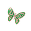 Light Luxury Green Butterfly Brooch Pin — Crystal Rhinestone Insect Corsage, Gold / Silver Tone Statement Jewelry for Women, Coat, Scarf & Bag