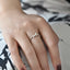 S999 Fine Silver Delicate Bow Adjustable Open Ring for Women, Minimalist Niche Light Luxury Band
