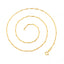 24K Gold-Plated Copper Alloy Twist Chain Necklace — Light Luxury Minimalist Layering Pendant-Ready Basic, Dainty Gift for Women