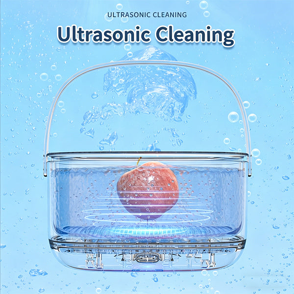 Multifunctional Ultrasonic Vegetable Washer Large Capacity Electric Fruit Cleaner Drain Basket Food Purifier Wholesale