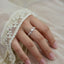 999 Fine Silver Adjustable Flower Vine Ring for Women, Light Luxury Artistic Minimalist Jewelry