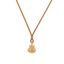 Hand-Knotted 24K Gold-Plated Copper Necklace — Hollow Minimalist Chinese Pendant, Light Luxury Rope Chain, Chic New Year Statement Gift for Her