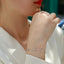 Five-Flower Moissanite Bracelet, 925 Silver Anti-Tarnish – 20 x 2.0mm Stones, Light Luxury for Women