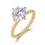 Minimalist Gold Four-Prong Moissanite Ring, 925 Sterling Silver Anti-Tarnish Cross-Border Bestseller for Women
