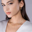 Layering Paperclip Moissanite Necklace for Women, 925 Silver Anti-Tarnish Choker, Fall Winter Trendy