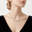 Chic Layering Summer Choker Necklace for Women – 925 Sterling Silver Anti‑Tarnish, Unique Light Luxury Jewelry