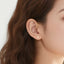 Dainty Daisy Stud Earrings for Women, 925 Sterling Silver Anti-Tarnish Minimalist Floral Niche Jewelry