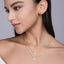 Gold Moissanite Layering Choker for Women, 925 Silver Anti-Tarnish Light Luxury Cross-Border Bestseller