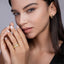 1ct Moissanite Ring in Gold Plated 925 Sterling Silver, Niche Luxury  for Women