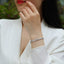Trendy Versatile Square Moissanite Row Bracelet 925 Sterling Silver – Light Luxury Anti-Tarnish for Women, Daily Commute Chic