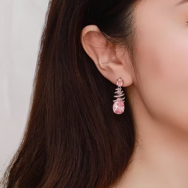 Dainty Teardrop Crystal Drop Earrings for Women, 925 Sterling Silver Post Hypoallergenic, Spring Fresh Light LuxuryDainty Teardrop Crystal Drop Earrings for Women, 925 Sterling Silver Post Hypoallergenic, Spring Fresh Light Luxury