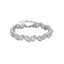 Light Luxury Teardrop CZ Bracelet — Rhodium-Plated Copper Alloy, Minimalist Dainty Jewelry for Women