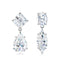 ypoallergenic Teardrop Moissanite Stud Earrings, 925 Sterling Silver Anti-Tarnish, Unique Light Luxury for Women