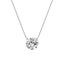 Minimalist Moissanite Pendant Necklace 925 Sterling Silver – Anti-Tarnish Collarbone Choker, Light Luxury Elegance for Global Trend