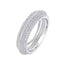 Moonlight Glow Full Pavé Moissanite Ring – 925 Sterling Silver, Anti‑Tarnish Luxury for Women