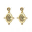 Vintage Celestial Star Moon Drop Earrings, 925 Silver Post, Trendy Elegant Jewelry for Women