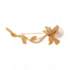 Light Luxury CZ & Pearl Flower Brooch Pin – Vintage Fall Winter Statement Corsage, Elegant Gift for Women