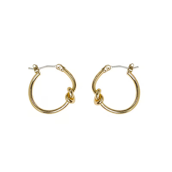 Minimalist Alloy Creative Knot Stud Earrings for Women, Cute Commute Versatile European American Ear Jewelry