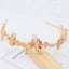 Crystal Rhinestone Floral Leaf Hair Vine & Headband — Luxury Alloy Bridal Headpiece, Gold/Silver Tone, Handmade for Brides & Bridesmaids