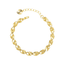 Vintage Four-Leaf Clover Heart Charm Bracelet — Light Luxury Gold/Silver Tone Alloy, Adjustable Fall Winter Jewelry for Women, Wholesale Available