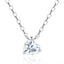 S925 Sterling Silver Heart Moissanite Pendant Necklace — Light Luxury Dainty Collarbone Chain, Unique Romantic Jewelry Gift for Women