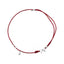 Dainty Bow & Round Bead Red Cord Anklet 925 Sterling Silver – Minimalist Handmade Sweet Friendship Gift for Women